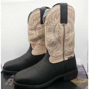 NEW Rocky Men's 7 Wide 11" Rugged Trail Waterproof Work Western Boot Bone/Brown
